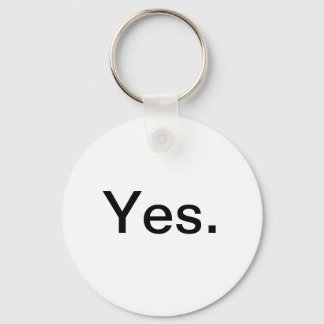 Yes Keychain