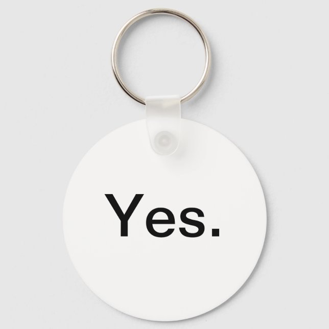 Yes Keychain (Front)