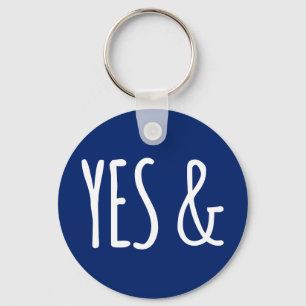 YES &   Keychain   Blue