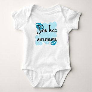 Yes kez sirumen - Armenian - I Love You Baby Bodysuit
