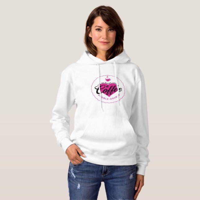 Yes My Ducky Double-Double Coffee Hooded Pull Over (Front Full)