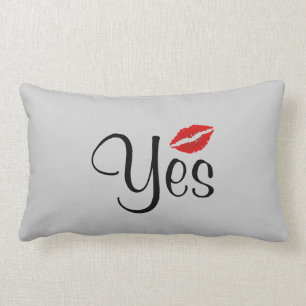 Yes No Bedroom Pillow