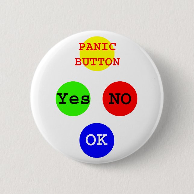 Yes No Buttons The MUSEUM Zazzle Gifts (Front)