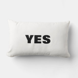 ~Yes/No~ THROW PILLOW, MAKE A GAME OF IT! Lumbar Pillow