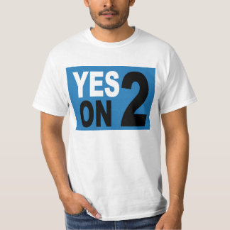 Yes On 2 T-shirt Men's Medium