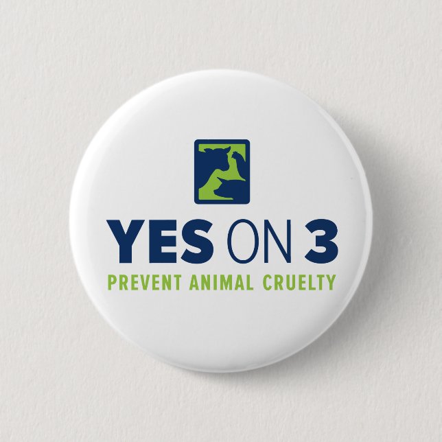 Yes on 3! Button (Front)