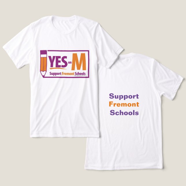 Yes On M Tri-Blend Shirt (Design Front & Back)