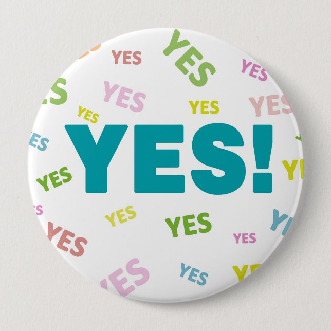 YES! Pin-Back Buttons (Front)