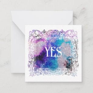 *~* YES Relationship AP63 Flat Note Card