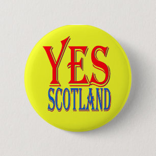 YES Scotland pin badge