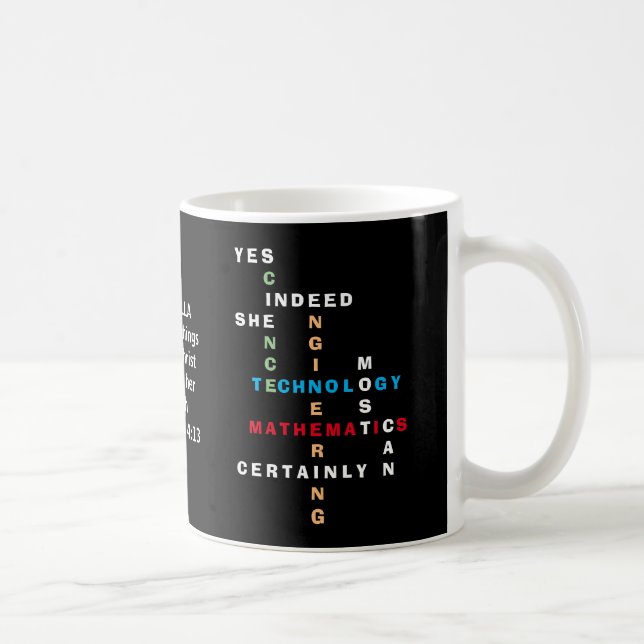 YES SHE CAN Motivational STEM Coffee Mug (Right)
