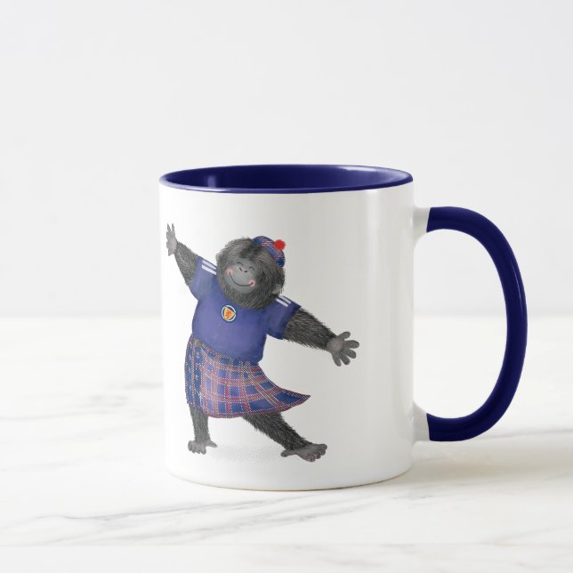 Yes sir, I can boogie gorilla football mug (Right)