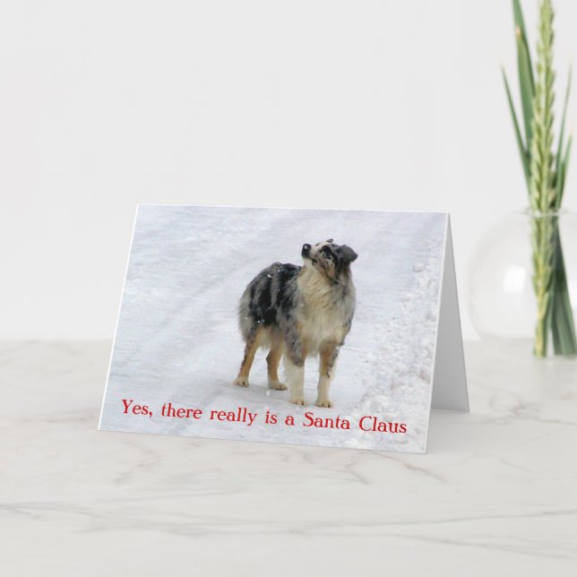 Yes, there really is a Santa Claus Greeting card (Front)