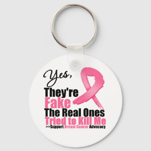 YES They're fake....My real ones tried to kill me Keychain