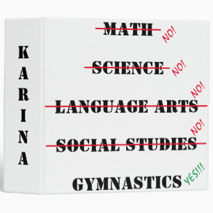 Yes to Gymnastics Binder