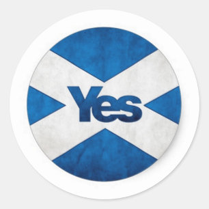 Yes to Independent Scotland 'Saor Alba Go Bragh' Classic Round Sticker