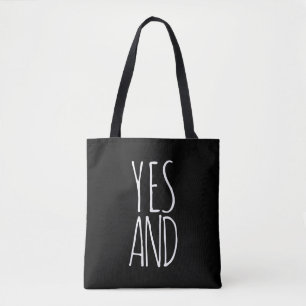 Yes &   Tote Bag   Black