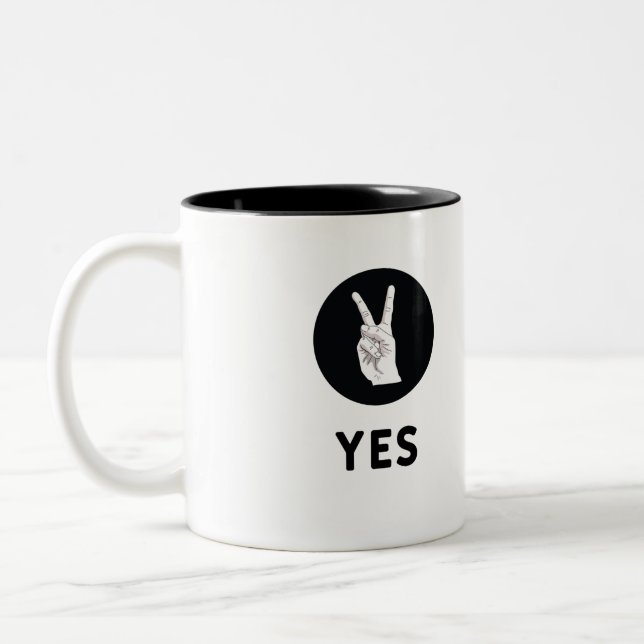 Yes  Two-Tone coffee mug (Left)