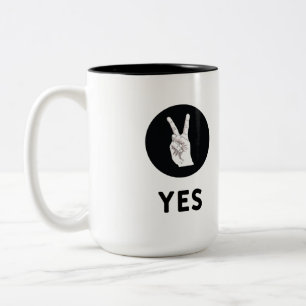 Yes Two-Tone coffee mug
