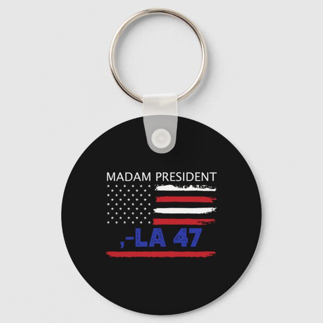 Yes We Are Voting For Kamala Harris Madam Presiden Keychain (Front)