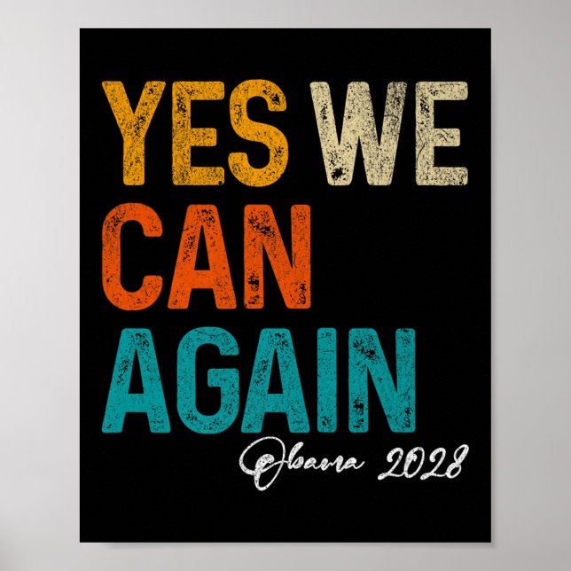 Yes We Can Again Obama For President 2028 48th Pre Poster (Front)