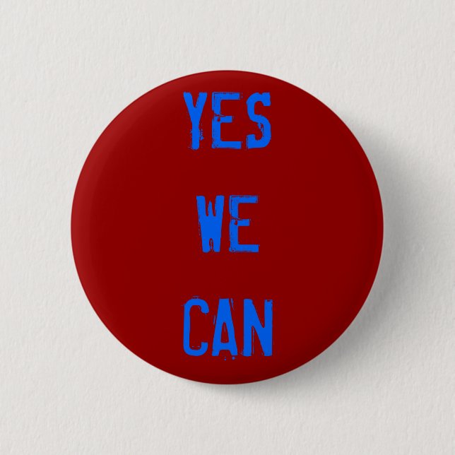 YES WE CAN Button (Front)