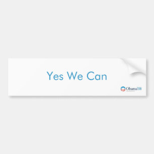Yes We Can Obama '08 Bumper Sticker