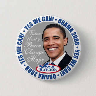Yes We Can! Obama Button 
