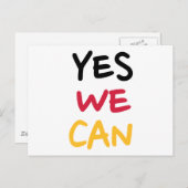 Yes we can postcard (Front/Back)