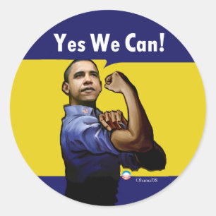 Yes We Can! Sticker