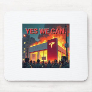 Yes We Can Sticker  Mouse Pad