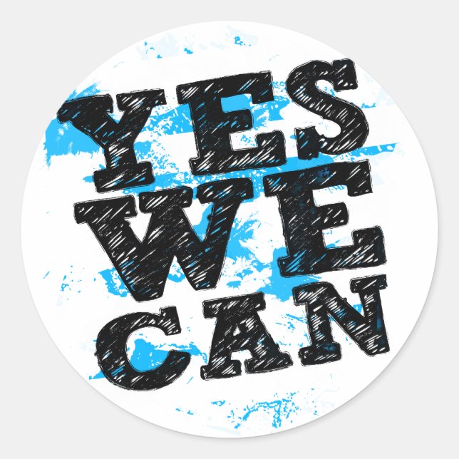 Yes We Can Stickers - Barack Obama (Front)