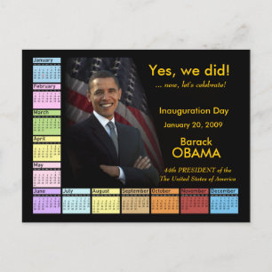 Yes We Did! - Postcard Calendar
