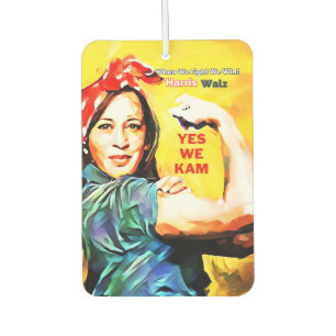 Yes We Kam Harris Walz 2024 We Fight We Win Air Freshener
