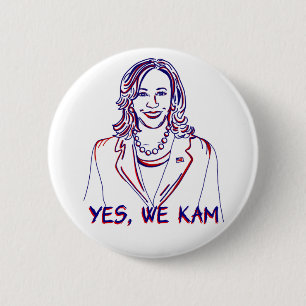 Yes, We Kam! Kamala Harris 2024 Election 2 Inch Round Button