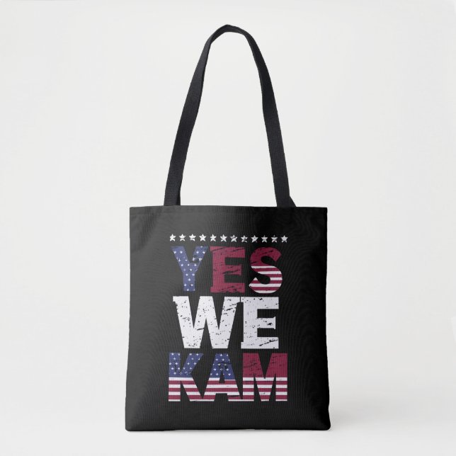 Yes We Kam Saying Quote Tote Bag (Front)
