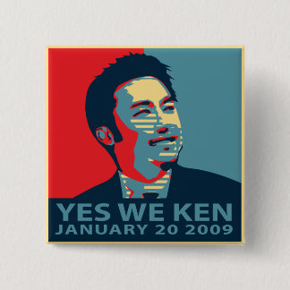 Yes We Ken (Obama) button