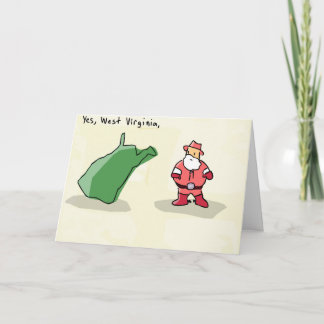 Yes West Virginia Holiday Card