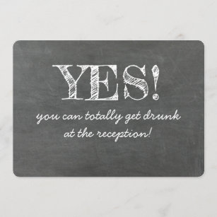 Yes You Can Get Drunk Funny BRIDESMAID CARD