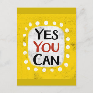 Yes You Can Postcard