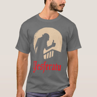 Yesferatu Funny Vampire Horror Movie Parody Premiu T-Shirt