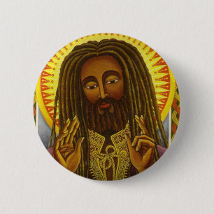 Yeshu Rasta Fari 2 Inch Round Button