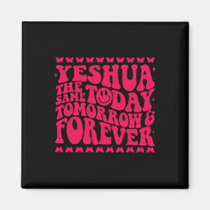 Yeshua Christian Fall Season Bible Verse Groovy Bu Magnet