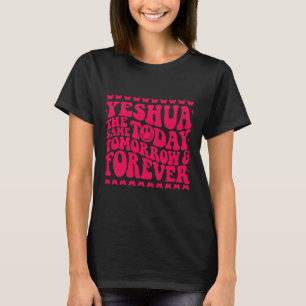 Yeshua Christian Fall Season Bible Verse Groovy Bu T-Shirt