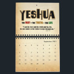 Yeshua Jesus Messianic Calendar<br><div class="desc">YESHUA, the Name of Jesus, the Messiah Calendar. This monthly Calendar features the Name, “YESHUA” (the Hebrew/Aramaic Name of Jesus). The Calendar includes 12 YESHUA images with Names or Titles and Scriptures associated with each. ►This 12-month calendar might interest Jewish Believers and followers of Yeshua, Messianic Christians, Christian Believers and...</div>