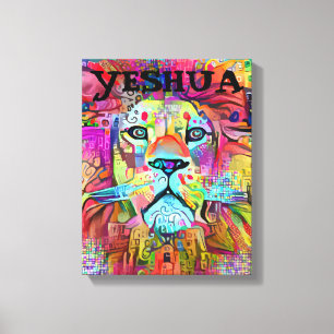 YESHUA LION OF JUDAH CHRISTIAN ART CANVAS