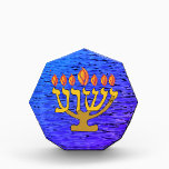 Yeshua Menorah Acrylic Award<br><div class="desc">This Yeshua Menorah Acrylic Award will look beautiful on your bookcase or desk. It would make a lovely gift to a fellow believer. It could be a great conversation starter on your desk at work.</div>