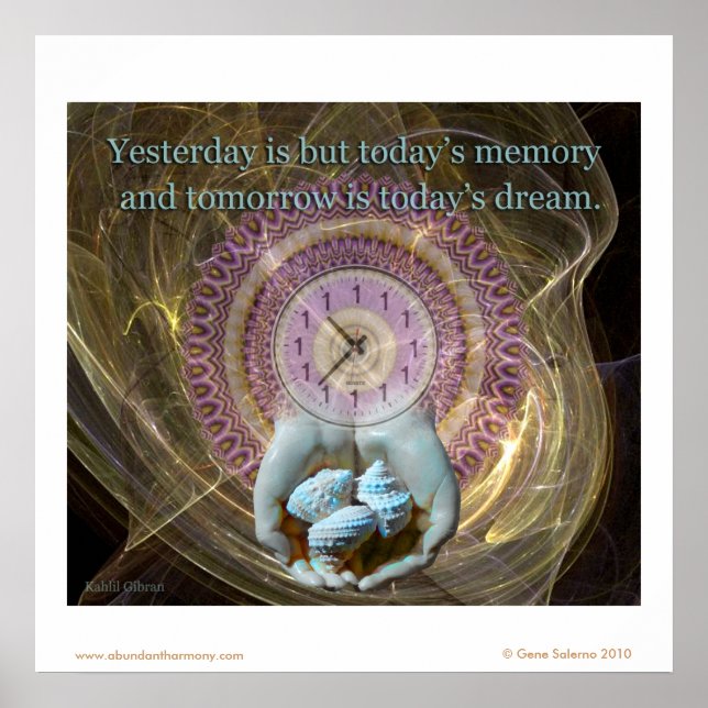 Yesterday is but today's memory... poster (Front)