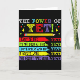 Yet Inspirational Motivational Saying Groth Mindse Card