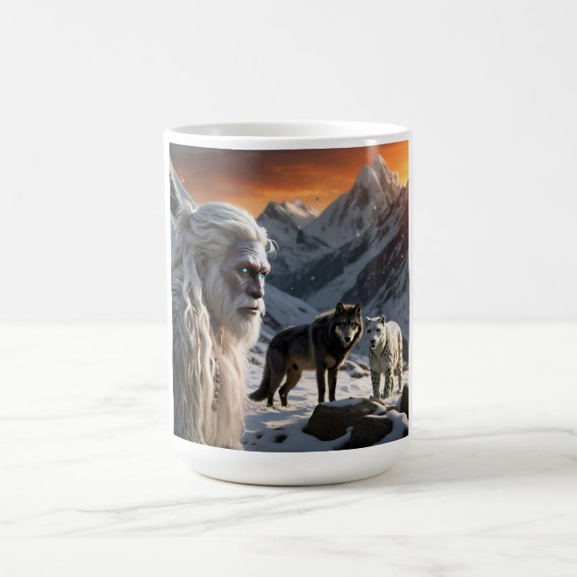 Yeti and The Snow Leopard Coffee Mug (Center)